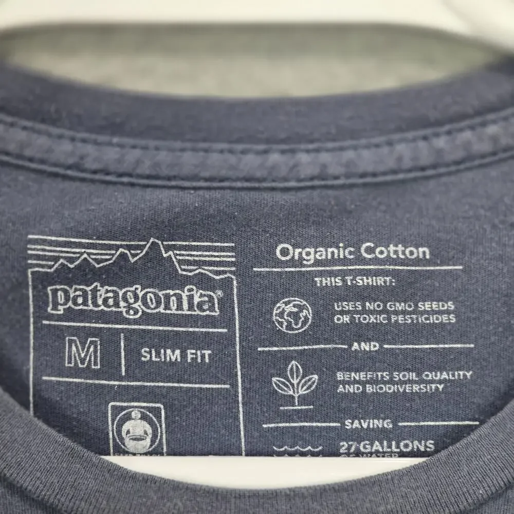 Patagonia Shirt Men's Medium Fitz Roy Scope Icon Organic Cotton Gorpcore Crew